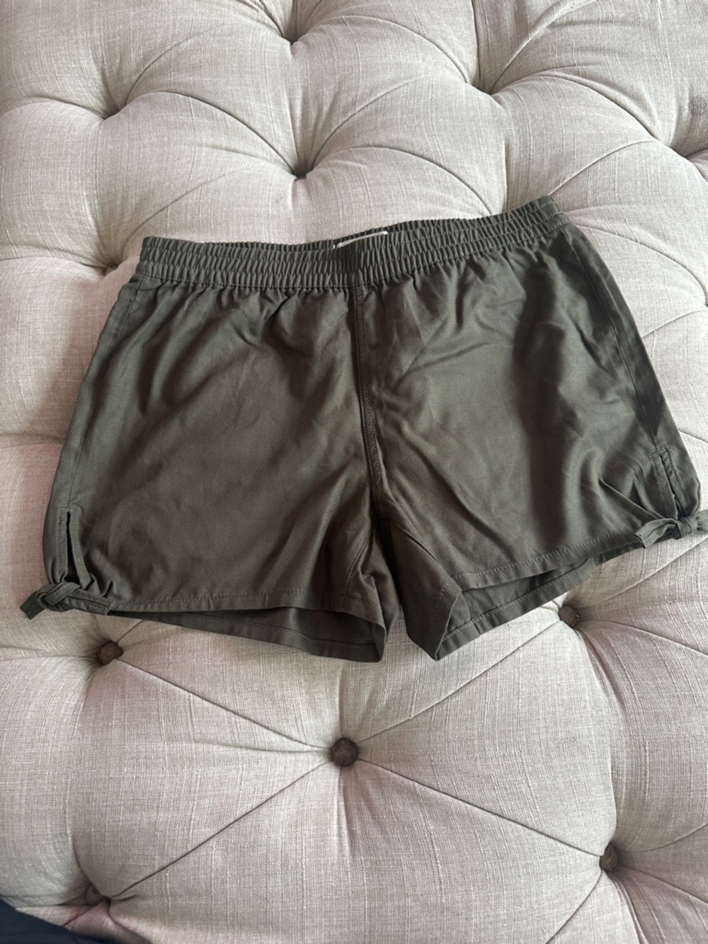Madewell Olive Green Drawstring Athletic Shorts